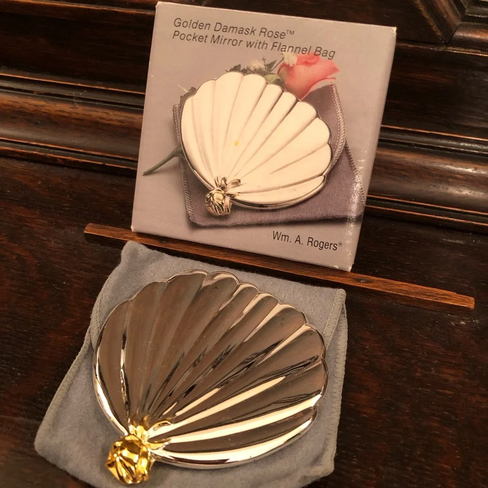 NEW! Oneida Silver & Gold Pocket Mirror 🪞
